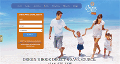 Desktop Screenshot of originbeachresort.com